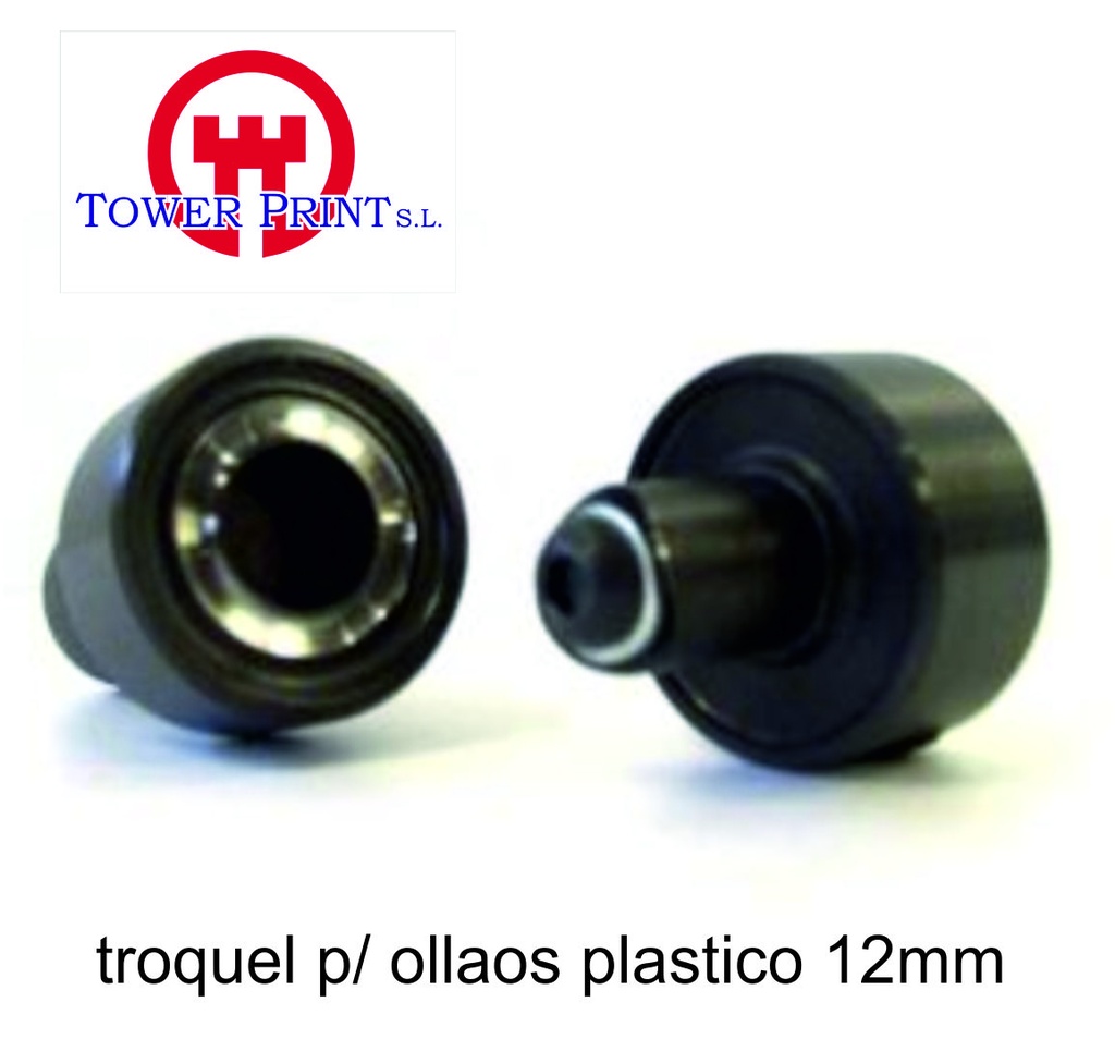 TROQUEL PARA OLLAOS PLASTICO 12 MM PRENSA 020/025 Y SPEED QUEEN