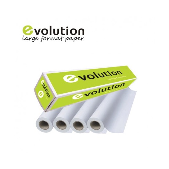 PAPEL SEMIFOTO SATIN EVOLUTION UV/LATEX/SOLVENT 200GRS. 1.37X50 MTS