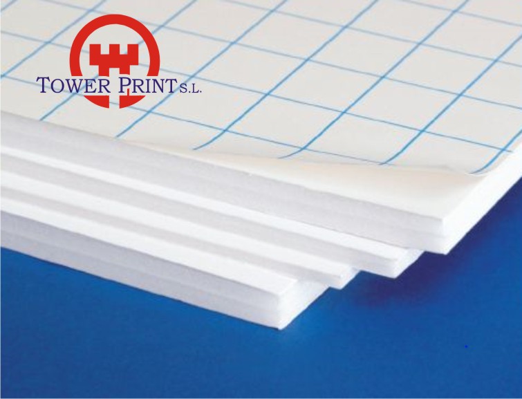 CARTON PLUMA ECO BLANCO ADHESIVO 1000X1400X5 MM UNIDAD