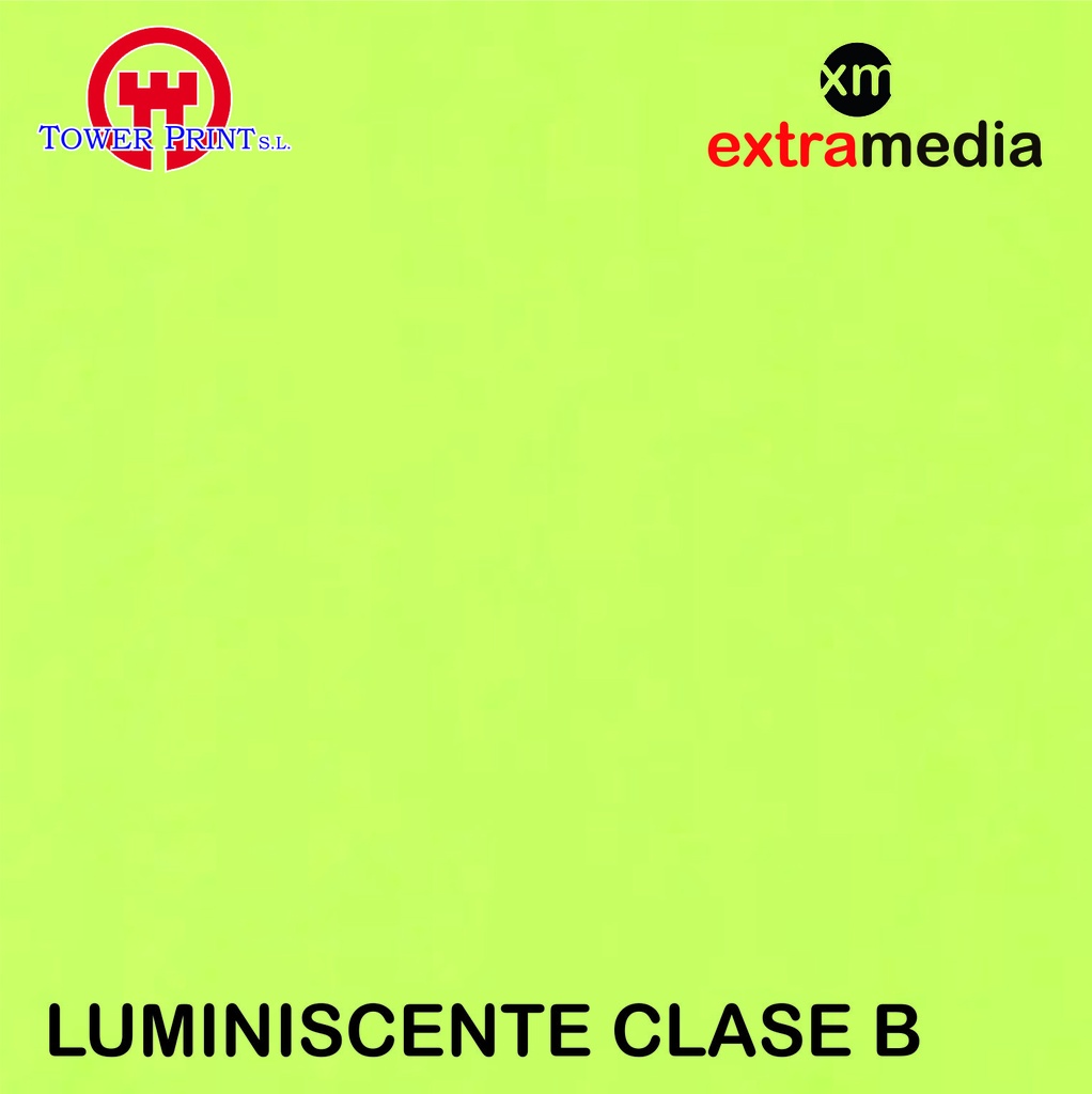 VINILO LUMINISCENTE EXTRA MEDIA CLASE B 1.24X45.7 ml.